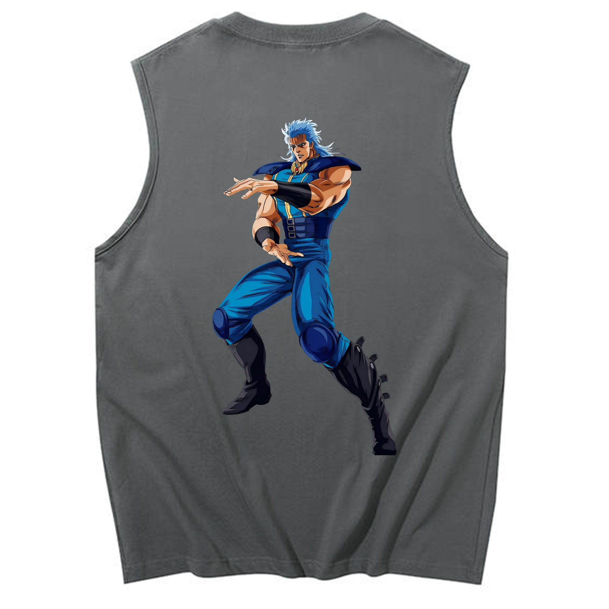 （画像用） 北斗の拳 Fist of the North Star コットン100％タンクトップ（背面プリント）